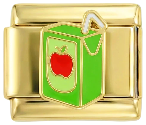 Apple Juice Box on Gold
