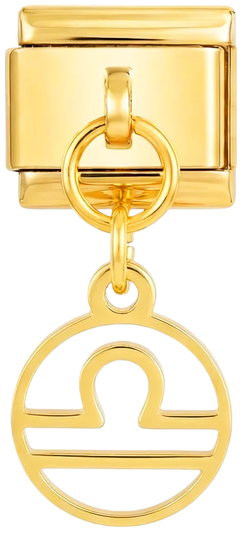 Libra Sign Hanging on Gold