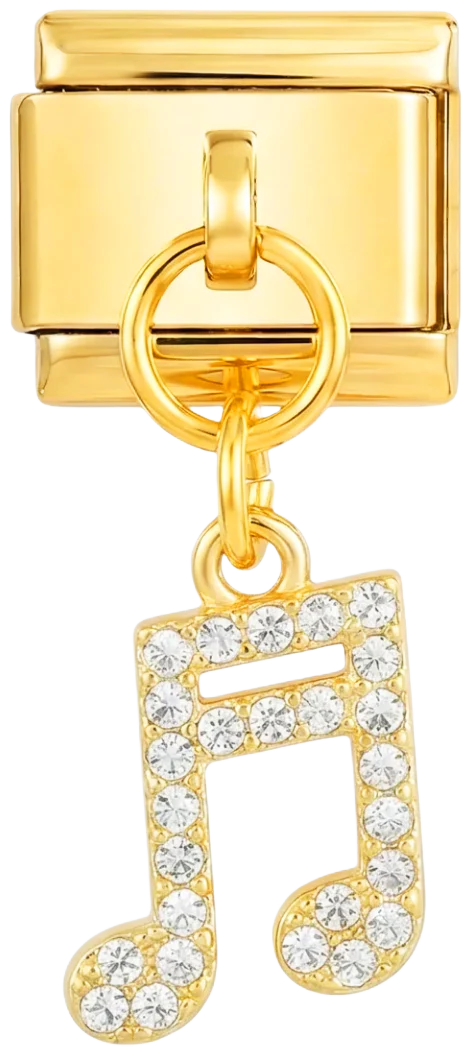Musical Note Hanging on Gold
