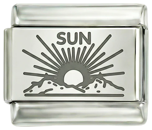 Sun in the Mountains, on Silver